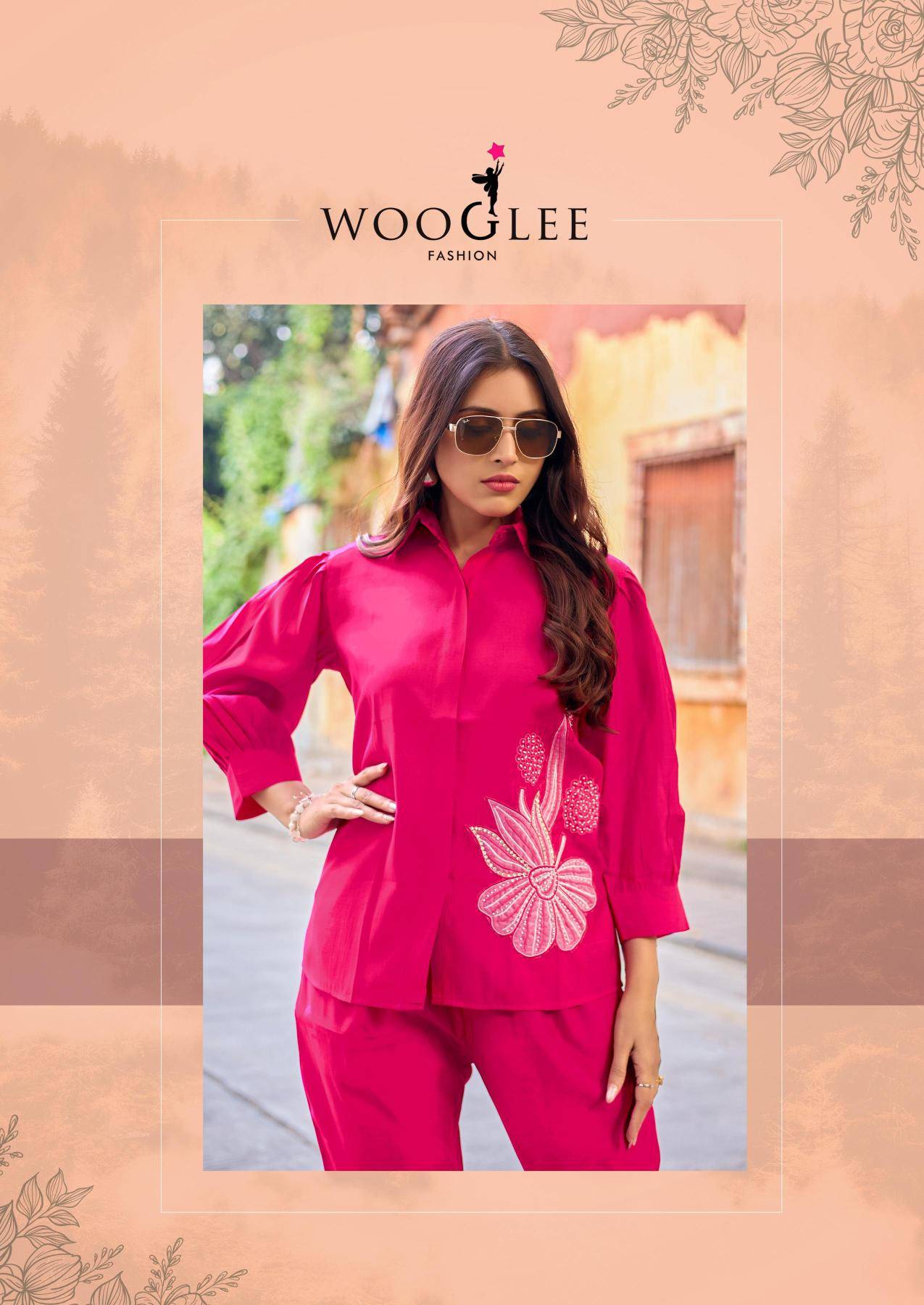 Wooglee high look coord set Fancy kurti manufacturer